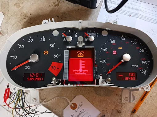 2002–2005 Audi TT Cluster — LCD Restored
