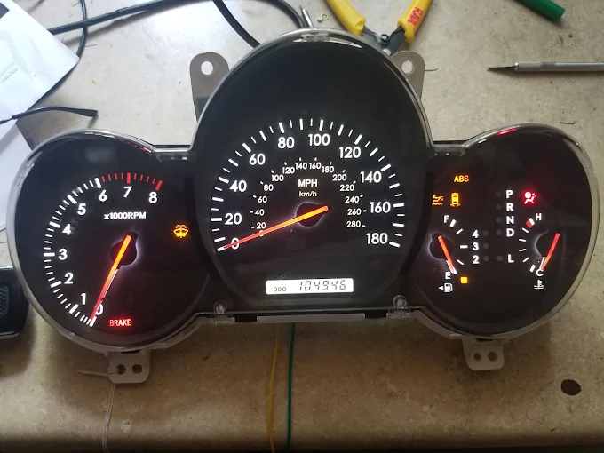 Lexus SC430 Cluster — Background LEDs Restored